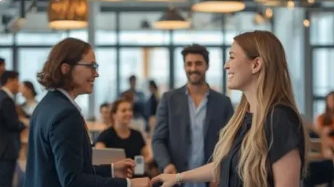 Family member meeting with bond agent to complete estate requirements