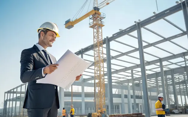 Large commercial construction site with cranes representing capital‑based construction bonds up to $400M.